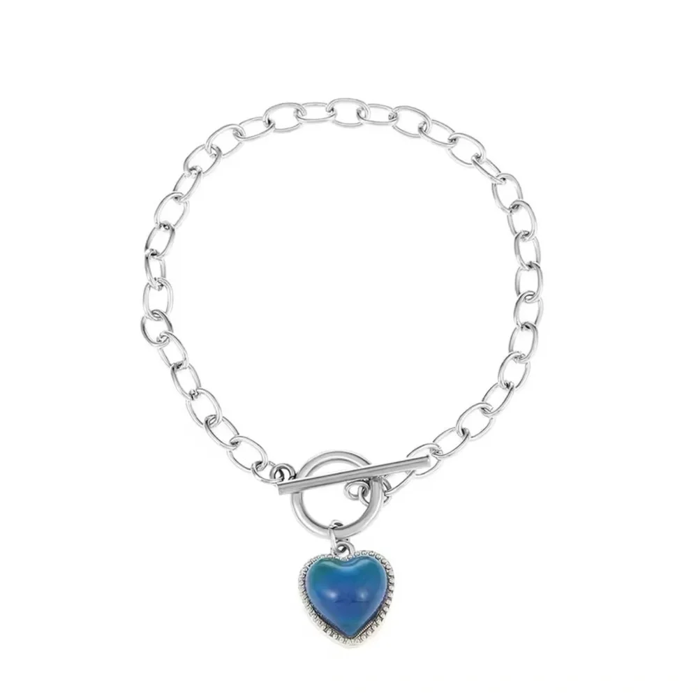 Mood Heart Charm Bracelet